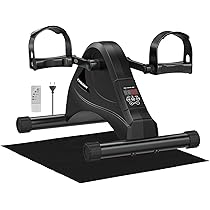 Mini Cyclette Elettrica Bonplus - Pedaliera Per Allenamento Passivo, 12 Velocità, Telecomando - Foto 4