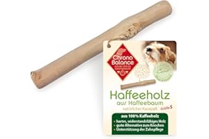 ChronoBalance® Drewniana zabawka do żucia dla psów, zabawka dla psów – zabawka do żucia, pręt do żucia i gryzienie do pielęgnacji zębów, jako zabawka, zajęcie, redukcja stresu, nieświeży zapach