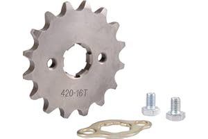 ‎WOOSTAR WOOSTAR Kettenrad Vorne 420-16 Zähne 17mm Ersatz für 50ccm 70ccm 90ccm 110ccm 125ccm Dirt Pitbike Minibike ATV 4 Wheeler Moped
