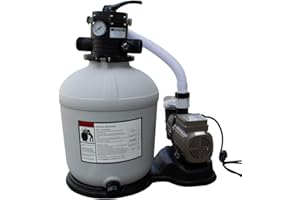 OK-Living Installation de filtre à sable, Gris, 13 200 litres/heure