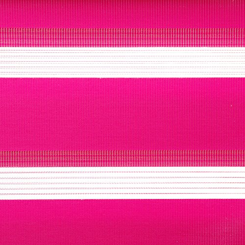HOMELIA Klemmfix Duorollo, Doppelrollo, ohne Bohren, mit Klemmträger / 045 x 160 fuchsia / Farben: weiß, apricot, anthrazit, citrus, apfelgrün, fuchsia, türkis, natur, hellgrau - 3
