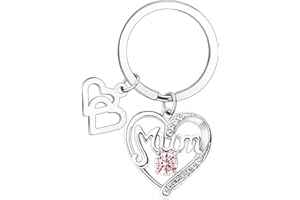 BESPMOSP Mum Keychain Mum Keyring from Daughter Son Mother's Day Gifts Heart Gifts Birthday Gifts For Mum Crystal Pendant Keyring