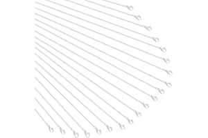 NBEADS Cadena de Collar de 20 Hilos Cierre de Langosta, Cadena de Alambre de Hierro Plateado, 304 Cadena de Collar de Acero Inoxidable para Relojes de Bolsillo, Collar de Diseño