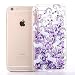Produktbild Jinberry Liquid Case für iPhone 6 / 6s, Einhorn Glitzer Hülle, Cool 3D Fließen Flüssig Schwimmend Treibsand Stern Bling Luxus Shiny Glanz Sparkle Kristall Crystal Bunte Herz Design Hard Haut zurück Tasche Schutzhülle für Apple iPhone 6 / 6s Plus(5.5 Zoll) - Flüssigkeit Lila