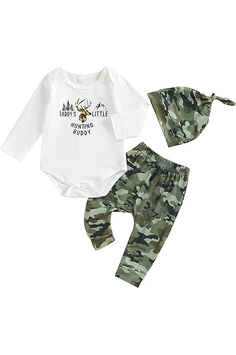 Camo Baby Clothes Toddler Hunting Pants Newborn Camo Outfit Boy