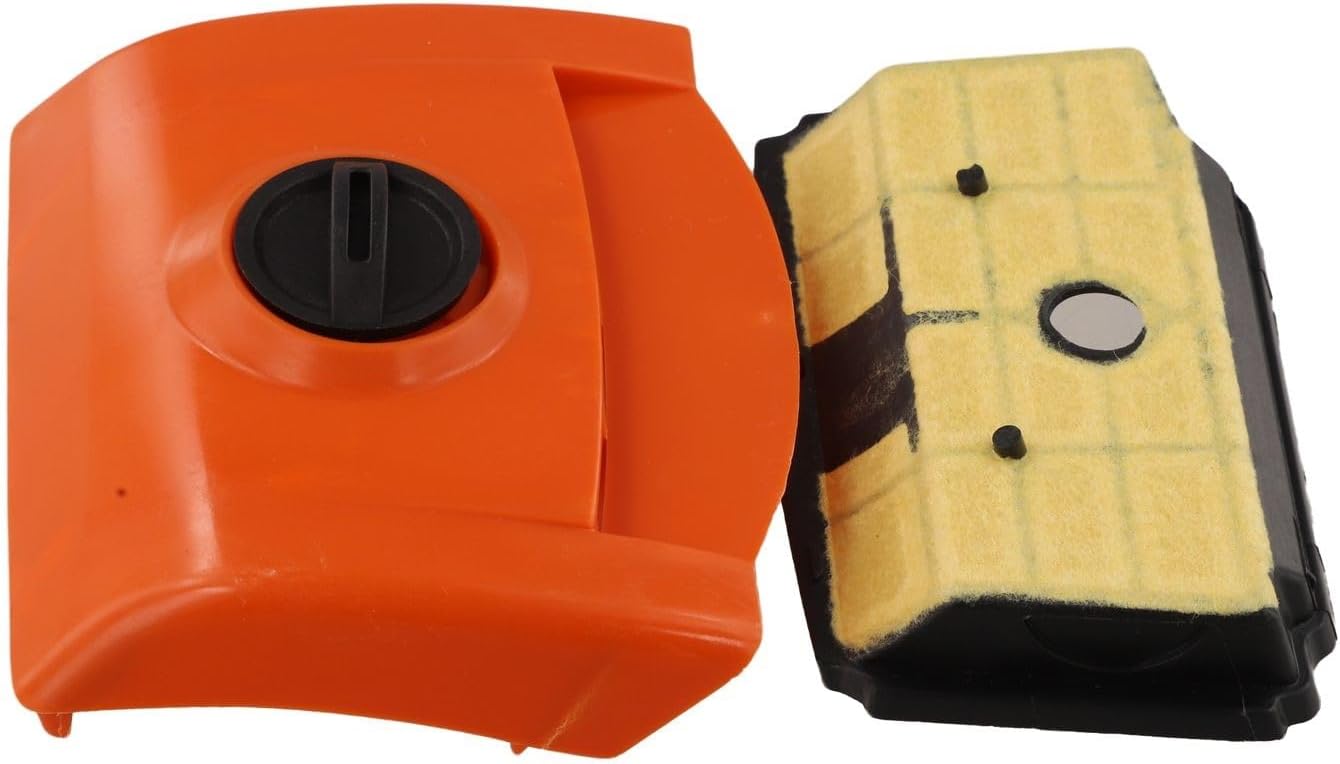 Gettimore Air Filter Cover and Filter Set for Stihl MS194T, MS193T, MS193TC Chainsaws, Complete Replacement Kit with Efficient Dust Filtration, Robust Plastic Construction, Easy Tool-Free Installation