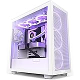 Nzxt H7 Flow - Caja PC Gaming Semitorre ATX - Panel Frontal E/S Puerto USBde Tipo C - Montaje Vertical de la GPU - Iluminació