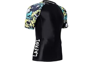 LAFROI Maillot de Corps à Manches Courtes UPF 50+ pour Homme