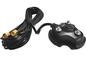 BOLWINS H00CS - Cable alargador de antena (3 unidades, cable SMA, conector SMA macho a conector SMA hembra magnético, soporte PCI WiFi, router inalámbrico Bluetooth