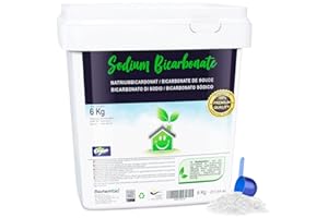 Nortembio Bicarbonato di Sodio 6 Kg 100% Naturale per Pulizia Multiuso. Senza Alluminio. Elimina Odori e Sporco. Cucina, Bagno, Tessuti. E-Book Incluso