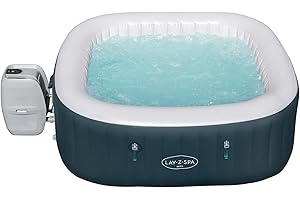 Lay-Z-Spa Ibiza Hot Tub 140, AirJet Massage System Inflatable Spa with Freeze Shield, 4-6 Person