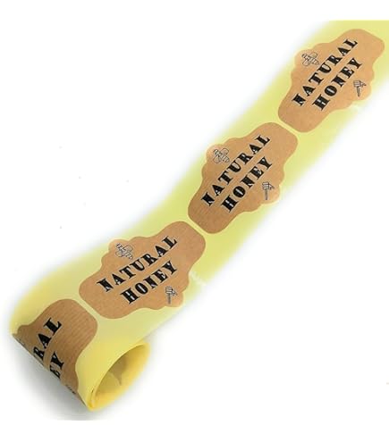 Sigilli Di Garanzia Per Vasetto Miele - Etichette Adesive 10x2,5 Cm, Rotolo Da 1000 Pezzi - Foto 2