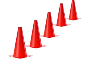 ‎SPORTIKEL24 SPORTIKEL24 Soft-Kegel 30 cm – 5 im Set – Soft-Pylone – Markierkegel – Fußball, Hundetraining, Pferdetraining & Kitas – für Agility- & Koordinationstraining – unzerbrechlich