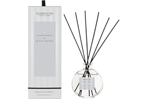 Stoneglow Modern Classics Reed Diffusers Various Scents (Silver Birch & Black Pepper)