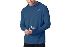 WILLIT Rashguard Sweat à capuche à manches longues pour homme - Léger - Pour la pêche et l'extérieur