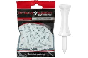 Graduated Tees Unisex The Golfers Club White Plastic (2 Inch X 25) Golf Tee, White, 31mm EU