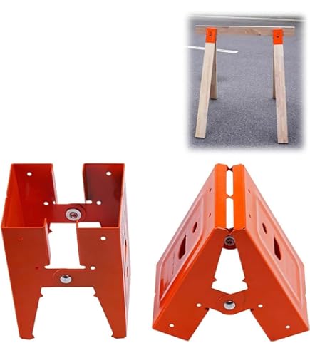 2x Sägebock-Halterungen Aus Stahl - Verstellbar Für Holzbearbeitung