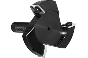 DEEFIINE Fresa planadora de 12 mm, vástago de 60,3 mm de diámetro, fresa para fresadora superior con plaquitas reversibles, spoilboard, 3 flautas, fresadora CNC para madera