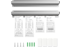 TYFYH 2 Stück 40 cm Bonhalter Gastronomie Bonschiene Aluminiumlegierung Tab Grabber Selbstklebend Bon Klemmleiste Gastronomie Klemmleiste für Bar Büro Bestellung Ticket