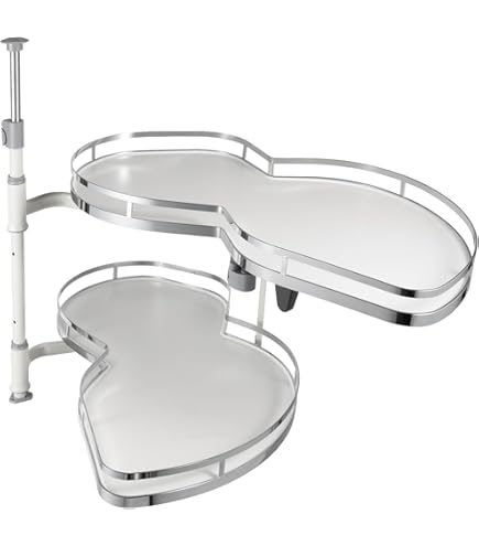 Goodsnetic Étagère D'armoire Extensible De 35 à 66 Cm (L), Empilable, Organiseur De Comptoir De Cuisine, Rehausseur Robuste De 10 Kg, étagère De