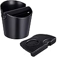 CHEDODU Coffee Knock Box,Knocking Container, Coffee Set, Non-Slip Coffee Grounds Container, Shock-Absorbing Espresso Knocking Box, Removable Metal Knocking Bar