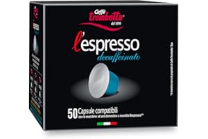 CAFFE TROMBETTA Caffè Trombetta, l'espresso decaffeinato - 50 Capsule compatibili Nespresso