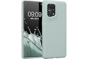 kwmobile Carcasa Compatible con OPPO Find X5 (5G) Funda - Case TPU y Silicona antigolpes - Apto Carga inalámbrica - Menta Cool