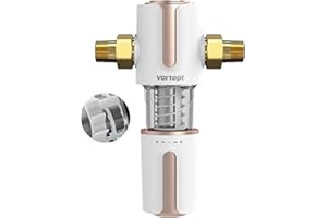 Vortopt Filtro Acqua Sediment Spin Down, Filtro Acqua di Lavaggio Automatico, Filtro per Acqua di Pozzo Riutilizzabile per Tutta la Casa,Lavabile da 40 Micron, Q700