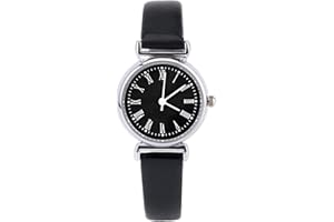 DAUERHAFT Damski zegarek damski modny zegarek, mały mini zegarek, damski zegarek z okrągłą tarczą, wykwintny zegarek, Polshorlogi, pasek