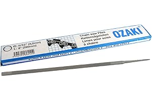 GREENSTAR OZAKI - Lime Chaîne Tronçonneuse .325 3/8 - Lime Ronde - Entretien Et Affûtage - Diamètre 4,8 mm (3/16") - Longeur 20 cm (8") - Boîte de 6 Limes