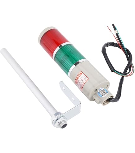 Ampel, rot/grünes Stop and Go Licht, Verkehrssignalleuchte, PC Gehäuse, wasserdicht, IP65, industrielle LED Verkehrsstoppleuchte, Dockbucht Anzeige  Warnleuchte, 200 mm (Color : 220v, Size : Manual s