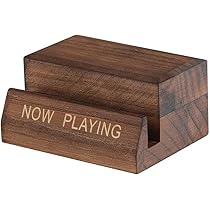 Vinyl Schallplattenhalter Aus Massivholz - Drehbarer LP Ständer Für Plattensammlung