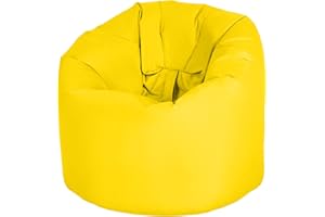 Ready Steady Bed Chaise Jardin Pouf Extérieur Impermeable | Intérieur Siège Pouf Lounges | Conception Ergonomique pour Le Soutien du Corps | Durable et Confortable (Jaune)