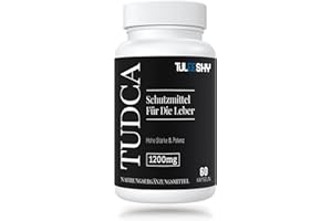 ‎TULEESHY TUDCA Kapseln - Hochdosiertes Tauroursodesoxycholsäure-Ergänzungsmittel | 1200 mg pro Portion, 60 Kapseln | Glutenfrei, ohne Gentechnik