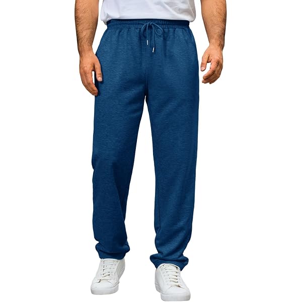 Pantaloni Jogging Larghi Uomo – Tinta Unita, Vita Elastica Con Laccio, Tasche, Per Palestra, Running E Tempo Libero