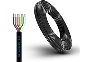 AUTOLIGHT 24 Câble de véhicule à 7 fils avec section de câble 7 x 0,75 mm² - Câble de remorque pour voiture, bateau - 7 broches - Câble de remorque multifil (5 mètres)