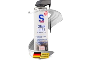 Dr. Wack S100 Spray Blanc pour chaîne de Moto 400 ML - Lubrifiant Haute Performance - Protège Contre l'usure & la Corrosion - Réduit la Friction - pour Toutes Sortes de chaînes - Soin Premium