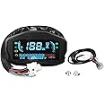Cryfokt Digital Gauge Motorcycle Speedometer, High Precision Measurement Universal Motorcycle GPS Speedometer, Multi LCD Speedometer for Speed, RPM, Water Temperature, Fuel Levels