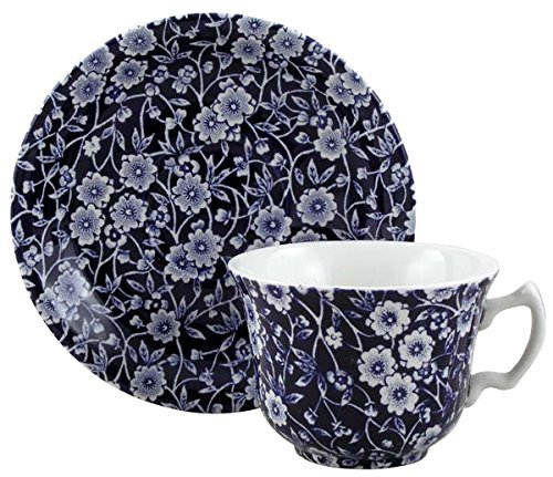 Burleigh815010001 Blue Calico Teacup 187ml 0.33pt