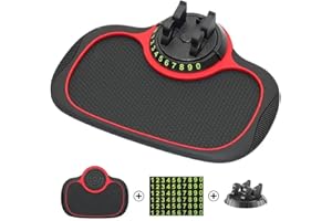KOMUNJ Multi-Function ANTI-SLIP DASH MAT | Universal Auto Phone Holder for Car Dashboard, Silicone Anti-Slip Mat