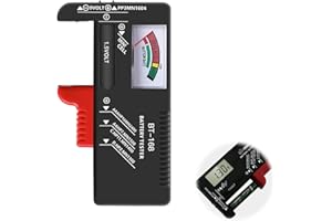 HSTIALVING Testeur de Piles Numérique, Testeur de Piles BT-168D Testeurs de Piles Universel Testeur de Batterie Numérique Checker Battery Tester Toutes Piles pour Batterie AA AAA C D 9V 1,5V Piles Bouton