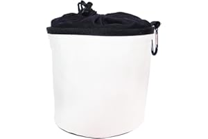 trendfinding Sac à Pinces à Linge en Coton - à Suspendre/avec Mousqueton - crème