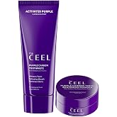 THE CEEL Aktif Mor Karbon Diş Beyazlatma Seti, Diş Macunu 75 gr ve Diş Tozu 50 gr, Doğal Beyazlatıcı, Leke Giderici, Ağız Kok
