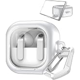 Rongep [White-Frame] Samsung Galaxy Buds4 Pro/Buds 4 i&ccedil;in Kılıf [Fonksiyonel Stantlı Tasarım] Kulaklık Kılıfı [G&uuml;venlik Kilit