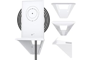 URMAX Router Shelf Wall Mount for StarLink Mesh Router V2, Sturdy Plastic Made Mount Stand Holder Compatible with New StarLink Mesh Nodes Decor Mesh Nodes Router Holder Stand with Screw Mounting Kit