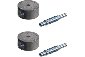 Gedotec Ixconnect - Conector excéntrico para muebles con carcasa Confa 35, longitud de rosca: 35 mm, conector con diámetro de 35 mm, 2 unidades, conector de cuerpo universal para empotrar en madera