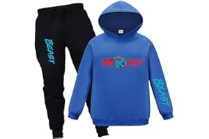 Forlcool Lighting Cat Hoodie und Hose Set Kinder YouTube Merch Hooded Top