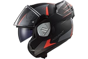 LS2, Casque Moto modulable ADVANT Codex, Mat Black Titanium,