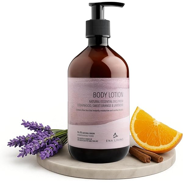ENA LIVING Duschgel 500 Ml – Mit Lavendel, Orange & Zedernholz, Ohne Mikroplastik & Parabene