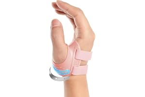 FORTEMOTUS Férula Ortopédica para Pulgar Derecho, Alivio del Dolor por Osteoartritis de Articulación del Pulgar en Silla de Montar, Artritis (Rosa, S, 16-19 cm)